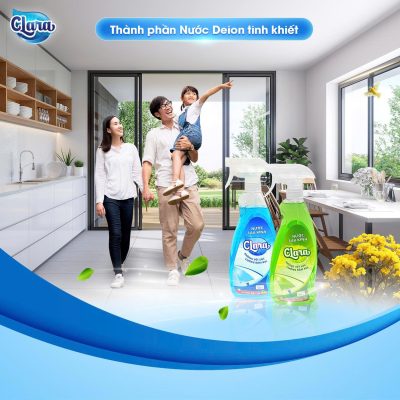 Thành phần Nước Deion tinh khiết – Không để lại cặn sữa & giúp kính khô nhanh không mờ